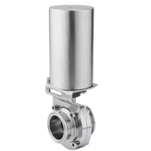 pneumatic sanitary stainless steel butterfly valve