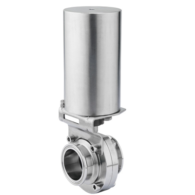 pneumatic sanitary stainless steel butterfly valve pneumatic sanitary stainless steel butterfly valve