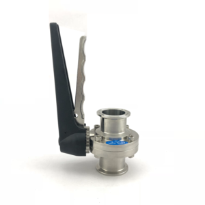 tri clamp butterfly valve with trigger handle – stainless steel