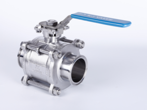 sanitary tri clamp 3 piece ball valve stainless steel.