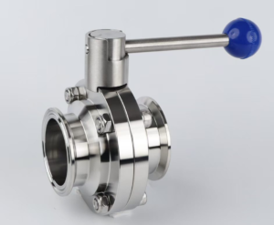 sanitary tri clamp 3 piece ball valve stainless steel.
